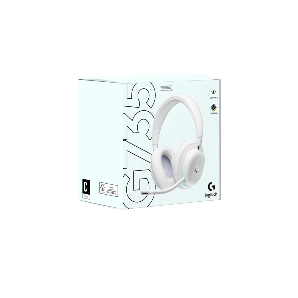 AURICULARES LOGITECH G735 LIGHTSPEED BLUETOOTH RGB WHITE