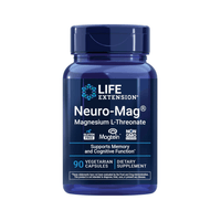 Life Extension Neuro Magnesio  Soporte Cognitivo y Memoria  90 Cápsulas