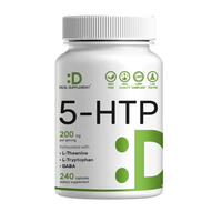 5-HTP 200mg  LTeanina Triptófano y GABA  Fórmula 4 en 1  240 Cápsulas