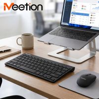 Kit Teclado Mouse Inalámbricos Meetion Mini4000 2.4GHz USB TKL Español 1600 DPI Incluye Baterías BK