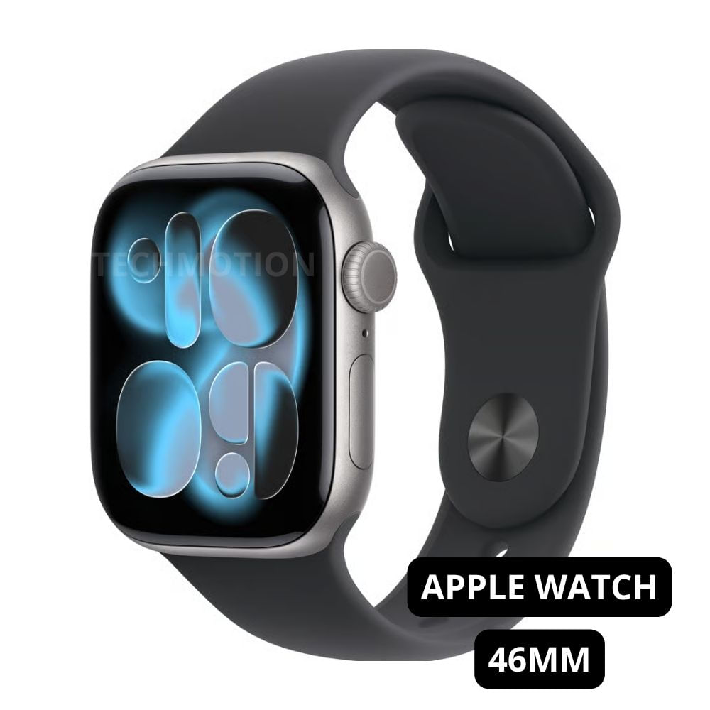 Apple Watch Series 11 Space Gray Aluminio GPS 46mm con Sport Band