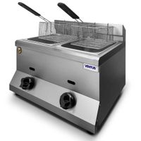 Ventus Freidora Gas doble Sobremesa- 8.5L- Inox-VFSG-072