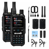 Walkie Talkie Bluetooth Largo Alcance 999 Canales VHF UHF Recargable Pack X2 Tipo C