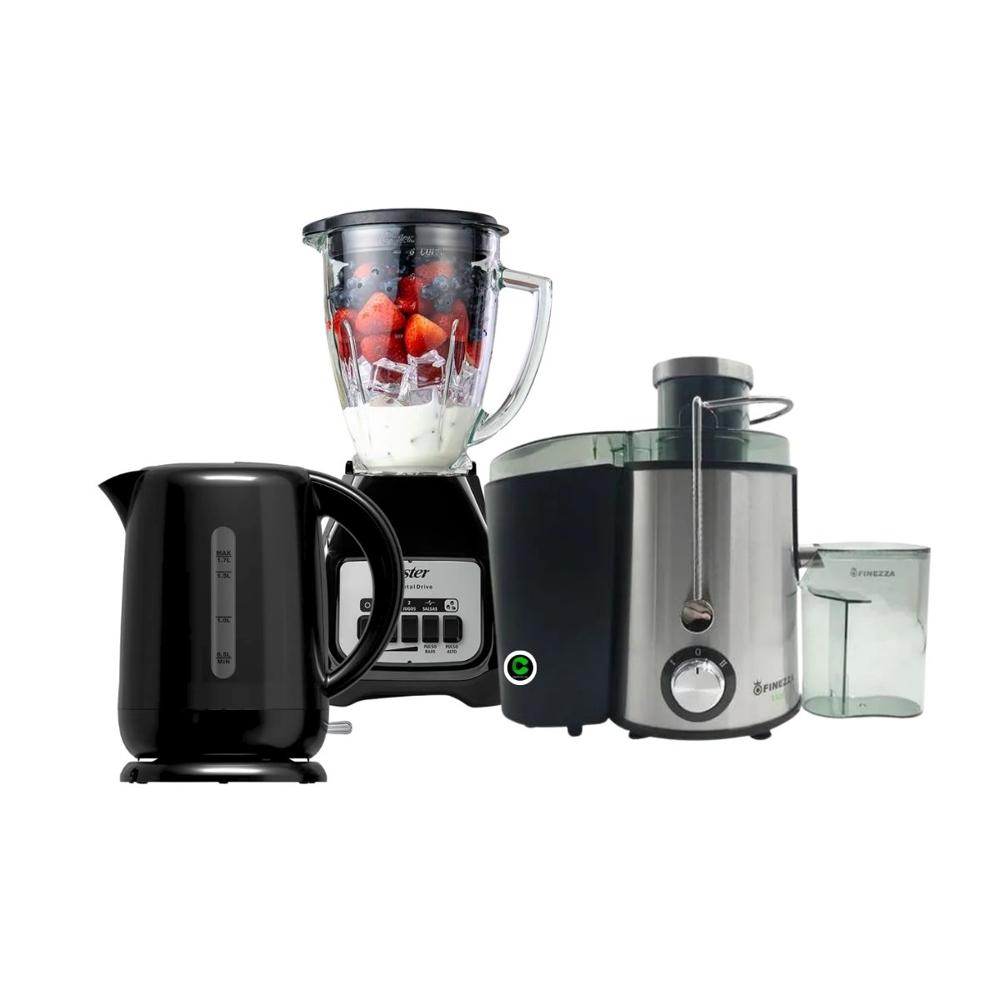 Combo Extractor Finezza FZ-A6218EX  - Hervidor 1.7 Lt- Licuadora1.5 LT