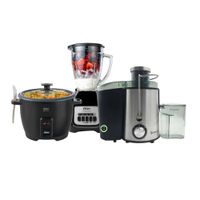 Combo Extractor Finezza 500W - Olla Arrocera Oster 10 Tazas - Licuadora 1.5 Lt
