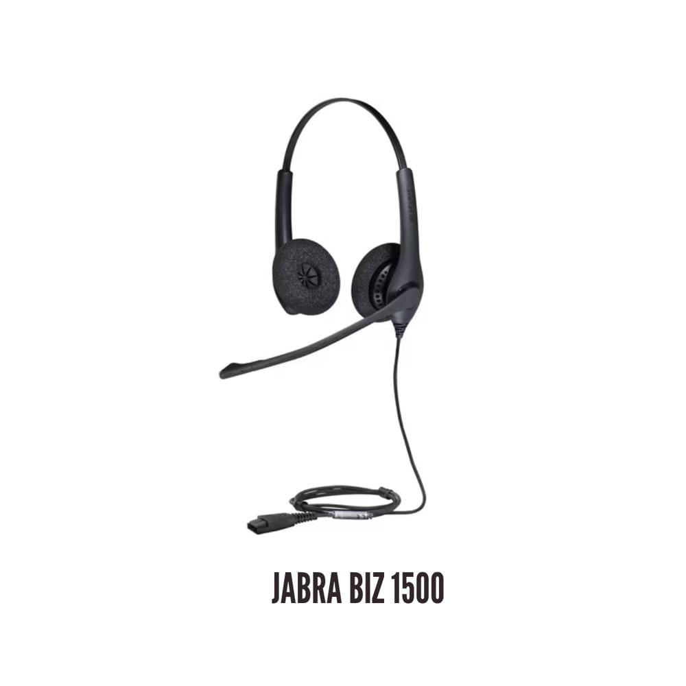 AURICULARES JABRA BIZ 1500 CABLEADOS SOBRE LA CABEZA ESTEREO BINAURAL CON MICROFONO BOOM
