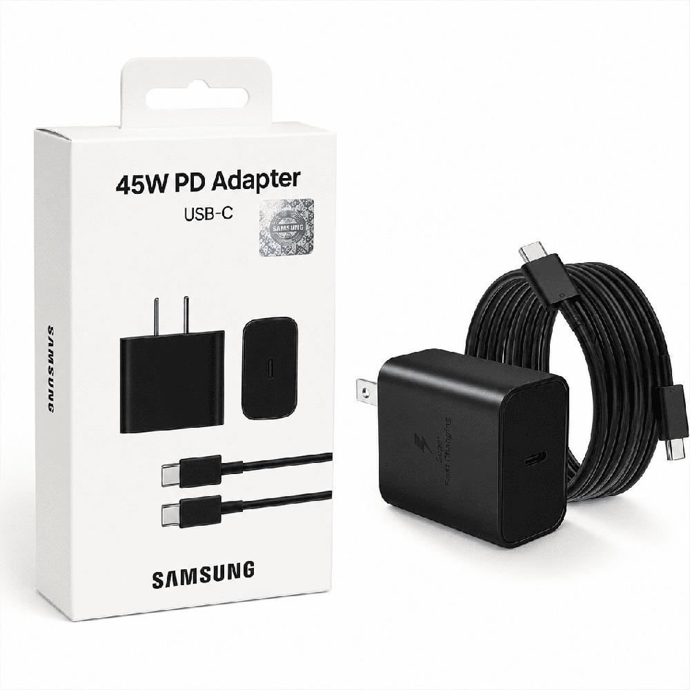 Cargador para Samsung 45w Tipo c Negro