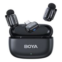 BOYA Mini 2 Micrófono inalámbrico USB C  2TX 1RX  30 horas de duración