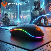 Mouse Gamer 6D RGB Meetion GM21 Pro Gaming Mouse 4800 DPI 6 Botones Programables USB Cable 1.8 m