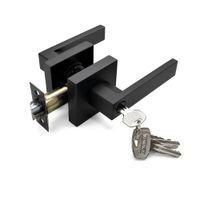 CERRADURA MANIJA NEGRO MATE DORMITORIO PESADA SPAINOX