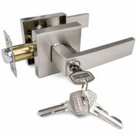 Cerradura Manija Cuadrada Acero Dormitorio SPAINOX
