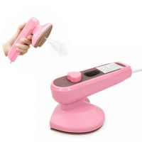 Plancha de Corazón a Vapor Eléctrica Planchado Ropa Vertical Horizontal Antiadherente Rosado