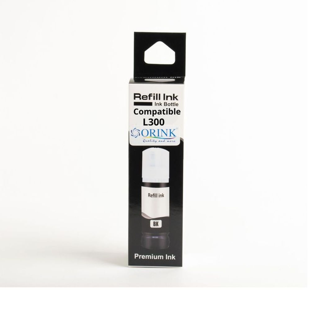 Tinta Compatible ORINK para serie L300 o 544 Black 70 ml