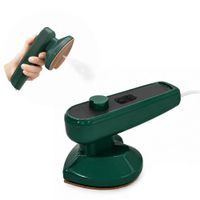 Plancha de Corazón a Vapor Eléctrica Planchado Ropa Vertical Horizontal Antiadherente Verde