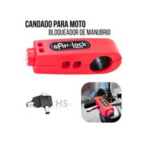 Candado Antirrobo para Acelerador De Moto Rojo