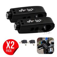 Pack X2 Candados Antirrobo para Acelerador De Moto Negro