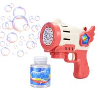 Pistola De Burbujas Automática Color Rosado, Incluye Líquido Juguete Infantil