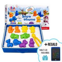 Nieve Mágica Para Niños Con Moldes Y Caja Antidesorden + REGALO