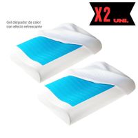 Almohada Cervical Viscoelástica Con Gel x2 unidades