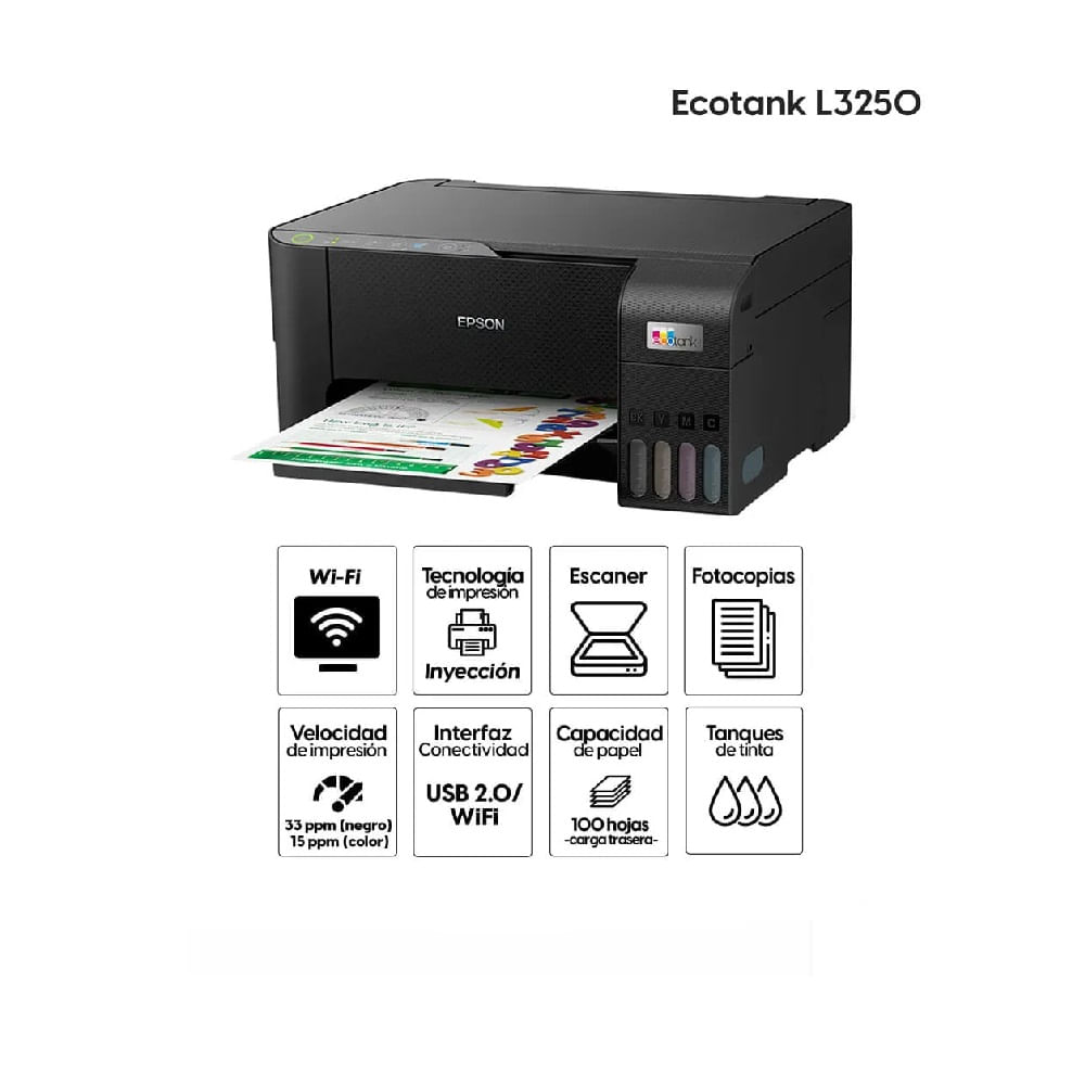 IMPRESORA MULTIFUNCIONAL EPSON L3250- WIFI