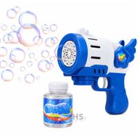 Pistola De Burbujas Automática color AZUL  Incluye Líquido Juguete Infantil