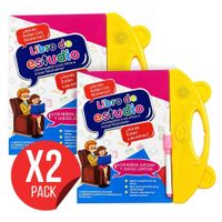 Pack 2 Libro Educativo Interactivo Para Niños Con Sonido Letras Números Escritura Y Dibujo