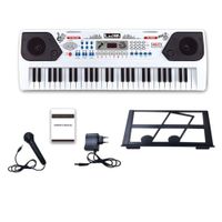 Piano Musical De 54 Keys Con Variedad De Sonidos - Blanco