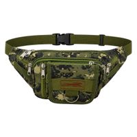 Canguro Táctico XL Full Force Multi Bolsillos Verde Camuflado