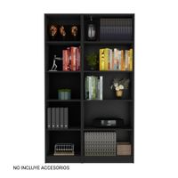 Combo Modular: 2 Estantes 10 Niveles Home Wengué