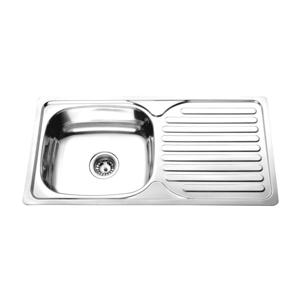 Lavadero de Cocina 1 Poza Trebol Dalia 78x43.5cm Acero Inoxidable