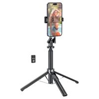 Trípode Selfie Stick HOCO K21 Stream Bluetooth con Control Remoto Extensible 1.37m Negro