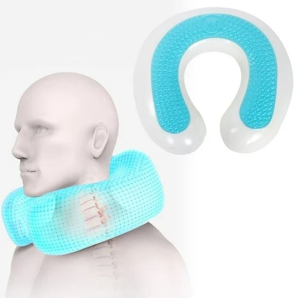 Almohada Cervical De Gel Refrigerante U para Viaje Oficina Ergonomico Aliviar Dolor Hombros