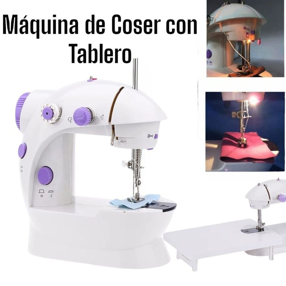 Máquina de Coser Portátil con Pedal Dual Facil de Usar