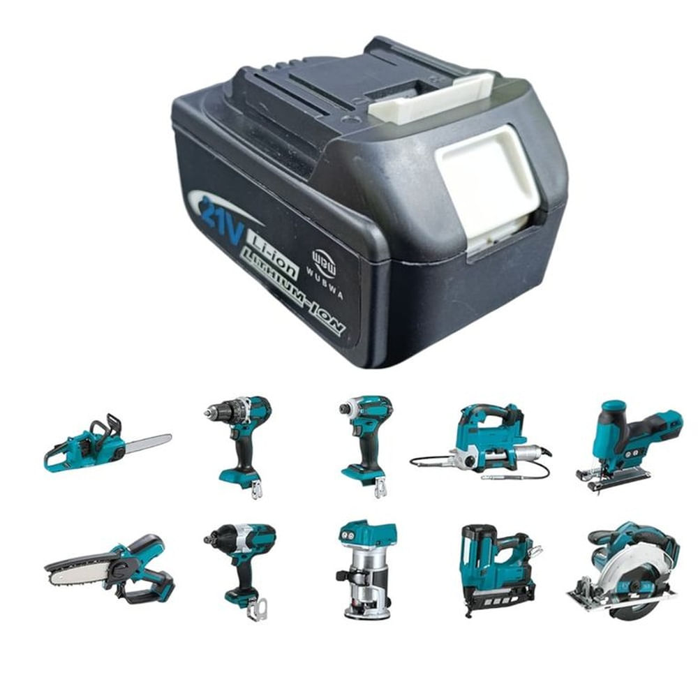Batería Litio Recargable 21V Li-Ion Wubwa Potente Duradera Compatible