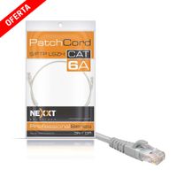 Cable Patch Cord CAT6  NEXXT SOLUTIONS de 3pies 0.91 metros Macho-Macho Gris
