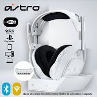 AUDIFONO GAMER ASTRO A50 X LIGHTSPEED BLUETOOTH MAS BASE XBOX PS5 PC BLANCO