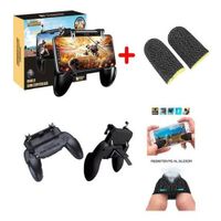 Combo 2 en1 Gatillo Gamepad Grip Pubg Fornite Free Fire Y  Dedales