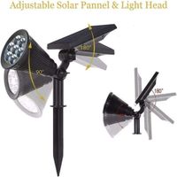 1 Estaca Solar LED Lampara Jardín Iluminación Decoración Exterior