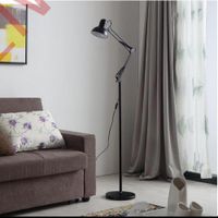 Lampara de Oficina Articulado de 170cm con Base para Piso - Negro