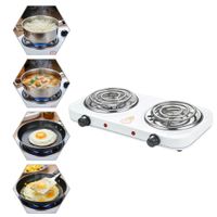 Cocina Eléctrica Doble Plato Portátil Encimera De 2000w