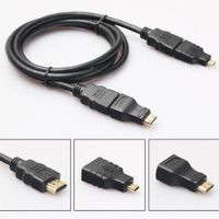 Cable HDMI - HDMI Multiple 3 en 1 Y AdaptadoreS Mini  Micro HDMI