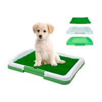 Bandeja con Grass Sintetico Entrenador para Mascotas Lavable Portatil