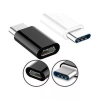 2Adaptadores Conector Micro OTG USB V8 Hembra a Tipo C Macho Universal