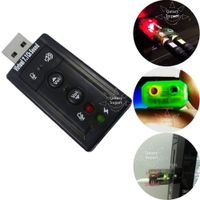Adaptador de Sonido USB Virtual de 7 1 Canales Controlador de Sonido
