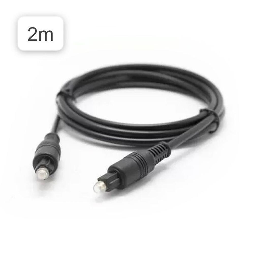 2Cables Audio Digital Fibra Optica 2m metros Macho DVD PS4 Xbox 360