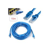 Cable Internet Red 15m Adaptador Rj45 CAT6 Ethernet UTP LAN Testeado