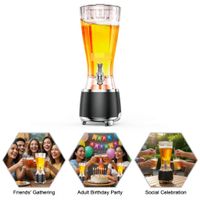 Girafa de Cerveza 2 en 1 Dispensador 2500mL Y Parlante Bluetooth - Base con Luces