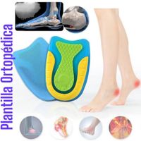 Plantillas Gel Unisex para Talón y Aliviar Dolor de Pies Almohadillas