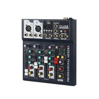 Mezclador F4-USB Mezclador de Escenario Mezclador de Audio