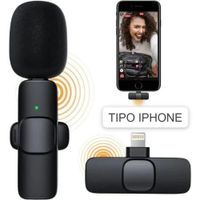 Solapero Micrófono Inalámbrico Compatible con iPHONE para Celular